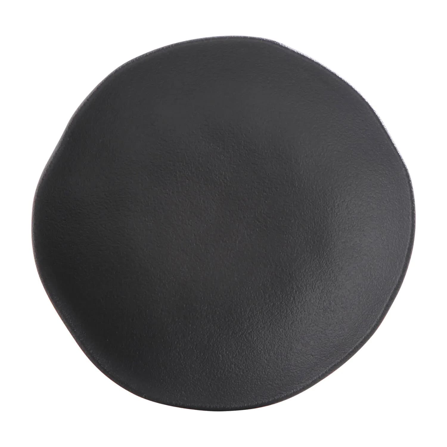 Conjunto com 30 Pratos Raso Organico Preto Matte Porto Brasil